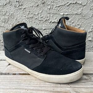 Supra Shoes Men Size 13 Ellington Vulc Black White Skateboard Sneakers